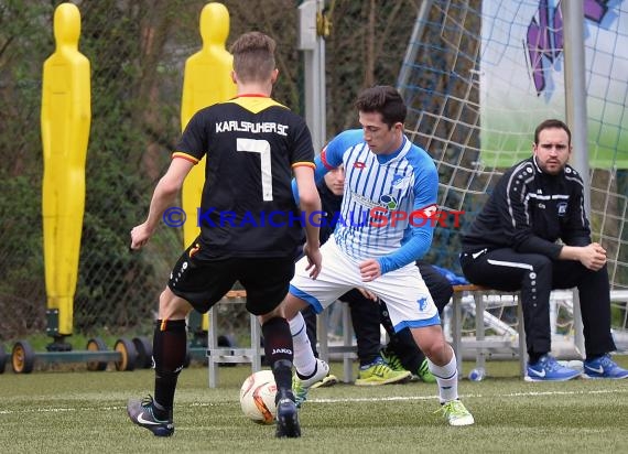 EnBW-Oberliga B-Junioren BaWü TSG 1899 Hoffenheim II gegen Karlsruher SC II 02.04.2016 (© Siegfried Lörz)