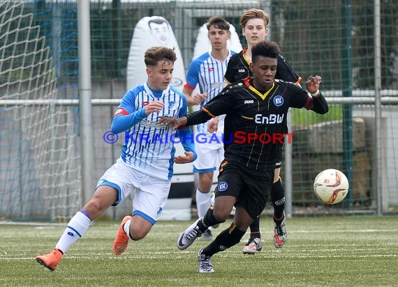 EnBW-Oberliga B-Junioren BaWü TSG 1899 Hoffenheim II gegen Karlsruher SC II 02.04.2016 (© Siegfried Lörz)