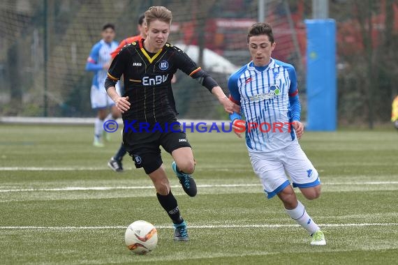 EnBW-Oberliga B-Junioren BaWü TSG 1899 Hoffenheim II gegen Karlsruher SC II 02.04.2016 (© Siegfried Lörz)