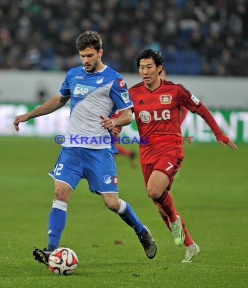 1. Fußball Bundesliga TSG 1899 Hoffenheim - Bayer Leverkusen in der Wirsol Rhein Neckar Arena Sinsheim 17.12.2014  (© Fotostand / Loerz)