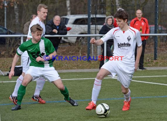 VfB Eppingen gegen SG 05 Wiesenbach 28.02.2015 Landesliga Rhein Neckar  (© Siegfried)